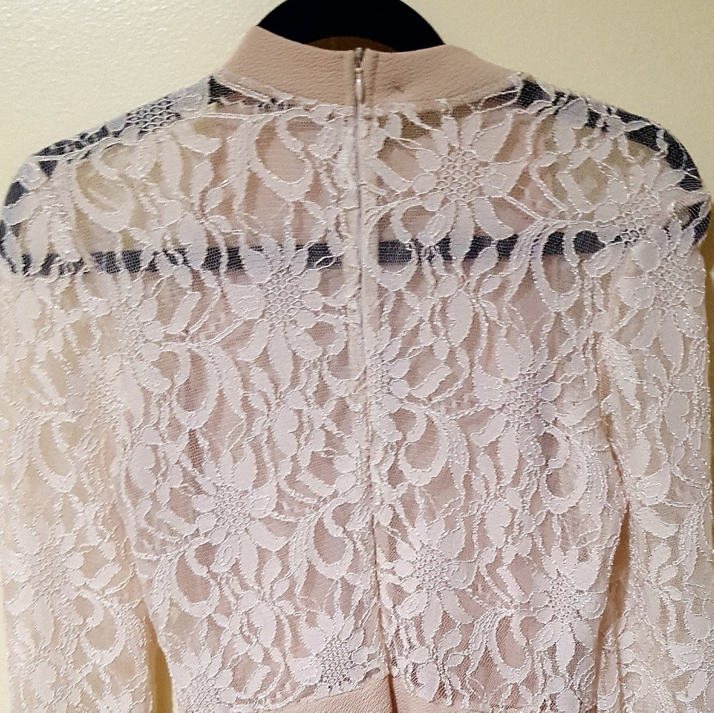 Lace Back Date Night Glam Dress